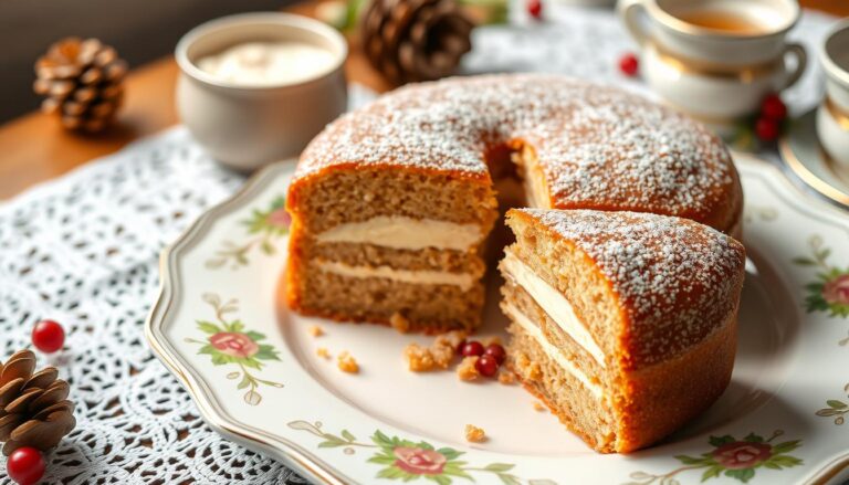 Miodownik z kaszą manną siostry Anastazji na ozdobnym talerzu