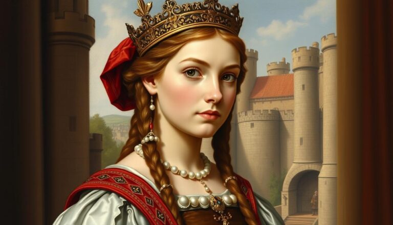 Święta Blanka Kastylijska jako młoda księżniczka na dworze kastylijskim