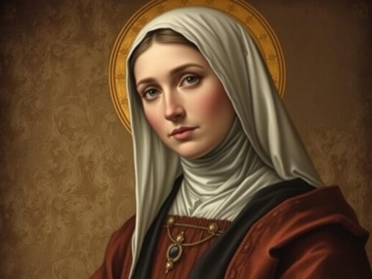 Święta Milena przedstawiona w tradycyjnym stroju z XI wieku, Serbia