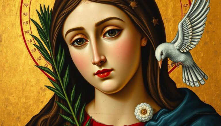 Święta Oliwia z Palermo - średniowieczne przedstawienie męczennicy chrześcijańskiej