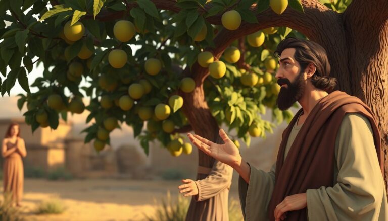 Święty Nataniel podczas pierwszego spotkania z Jezusem pod drzewem figowym