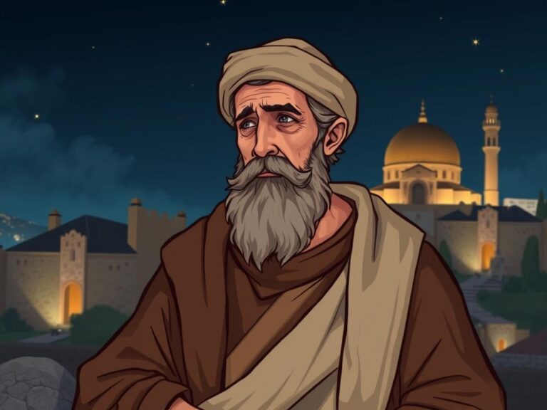 Święty Nikodem jako faryzeusz i członek Sanhedrynu w tradycyjnym żydowskim stroju z I wieku