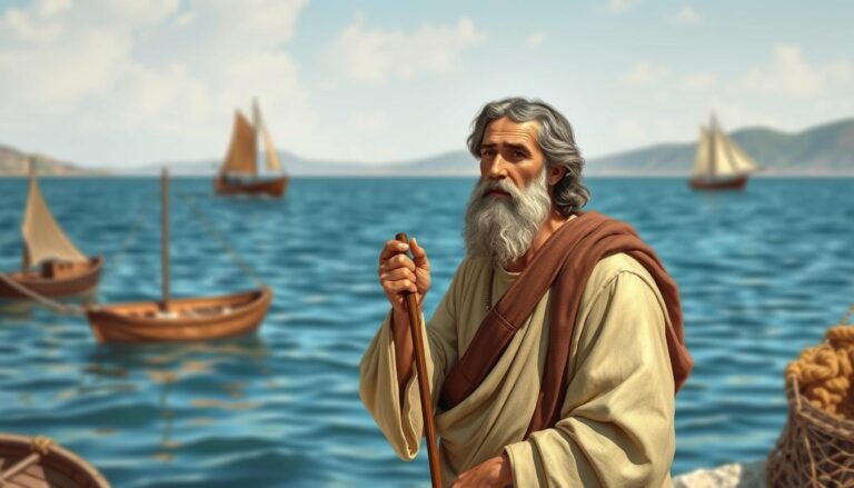 Święty Piotr jako rybak nad Jeziorem Galilejskim