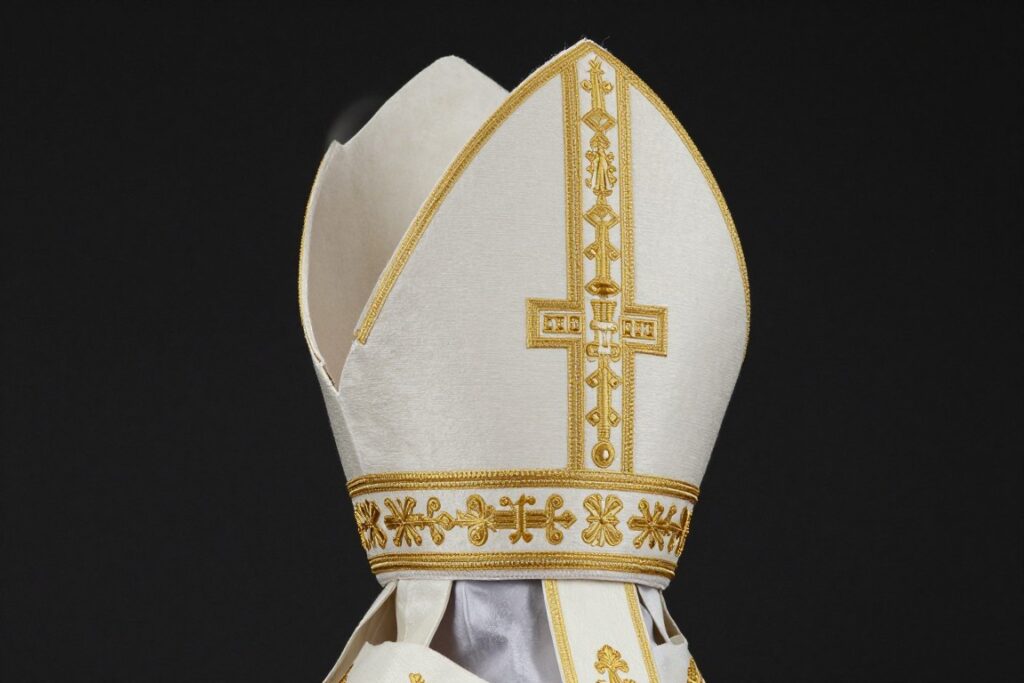 Infuła - nakrycie głowy biskupów krzyżówka