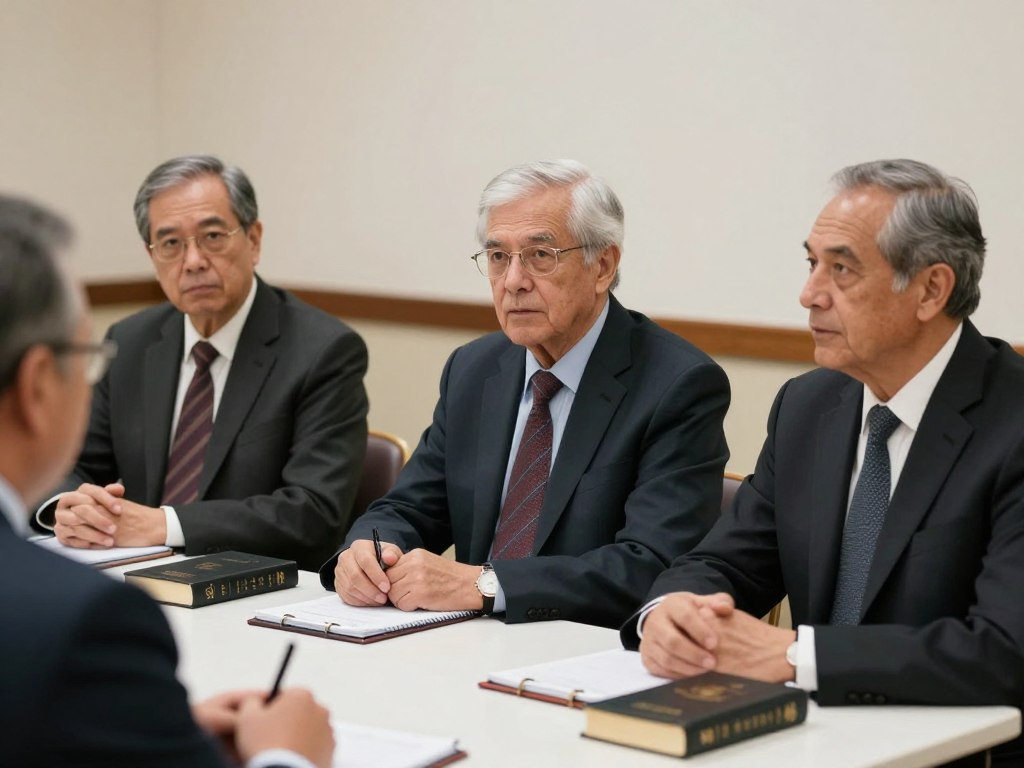 Starsi zboru świadków Jehowy podczas spotkania, którzy nie otrzymują wynagrodzenia za swoją służbę