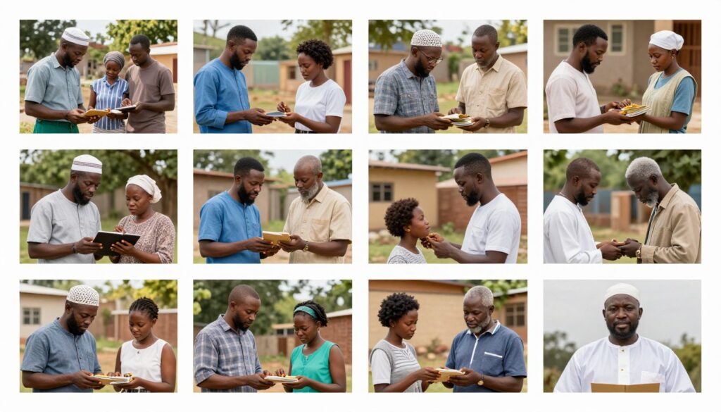 Świadkowie Jehowy w codziennym życiu, pokazujący różnorodność ich sytuacji finansowej