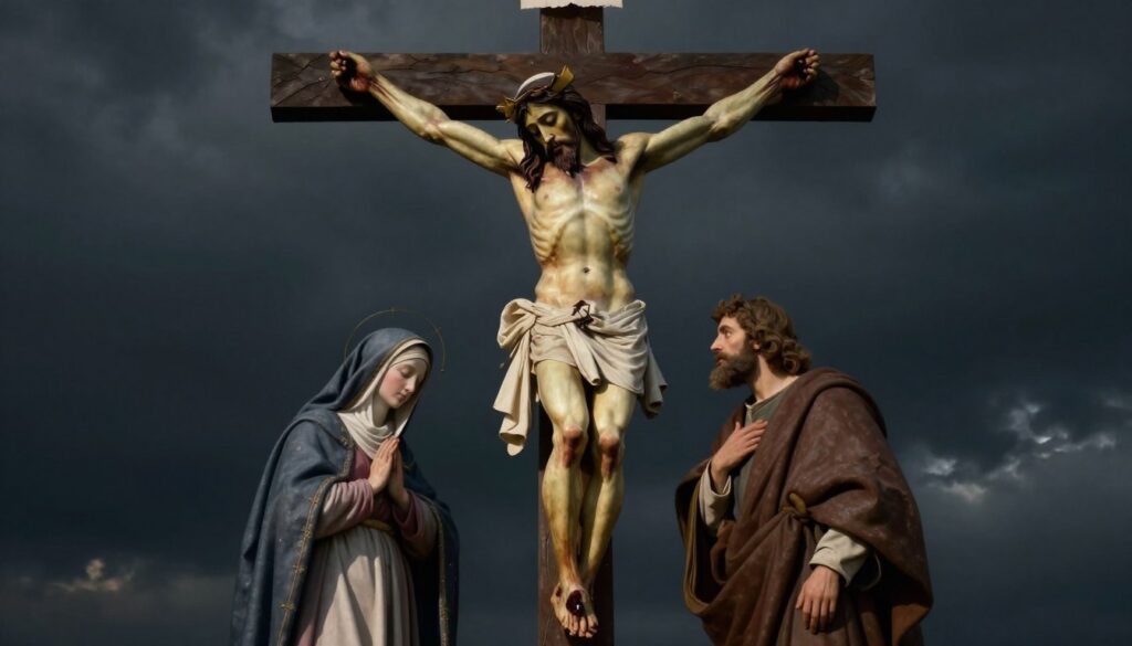 Ukrzyżowanie Pana Jezusa, piąta tajemnica bolesna różańca Ukrzyżowanie Pana Jezusa, piąta tajemnica bolesna różańca