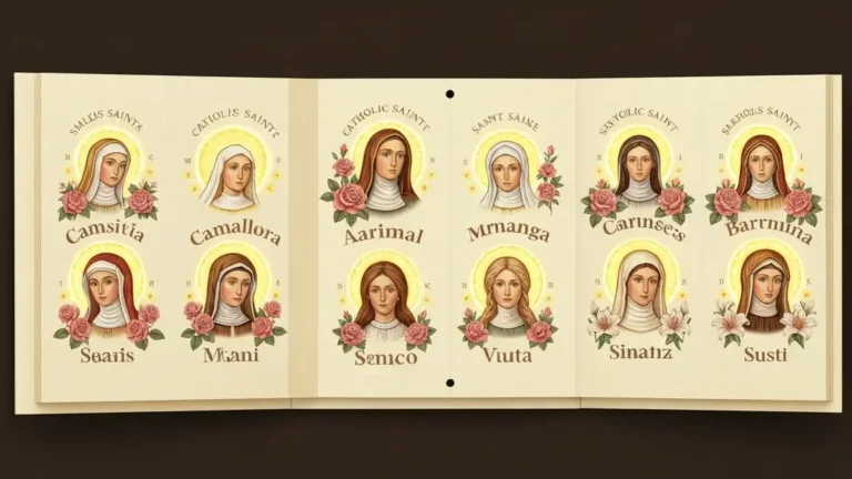 Kalendarz imienin zenskich - swiete patronki Kosciola katolickiego A do Z